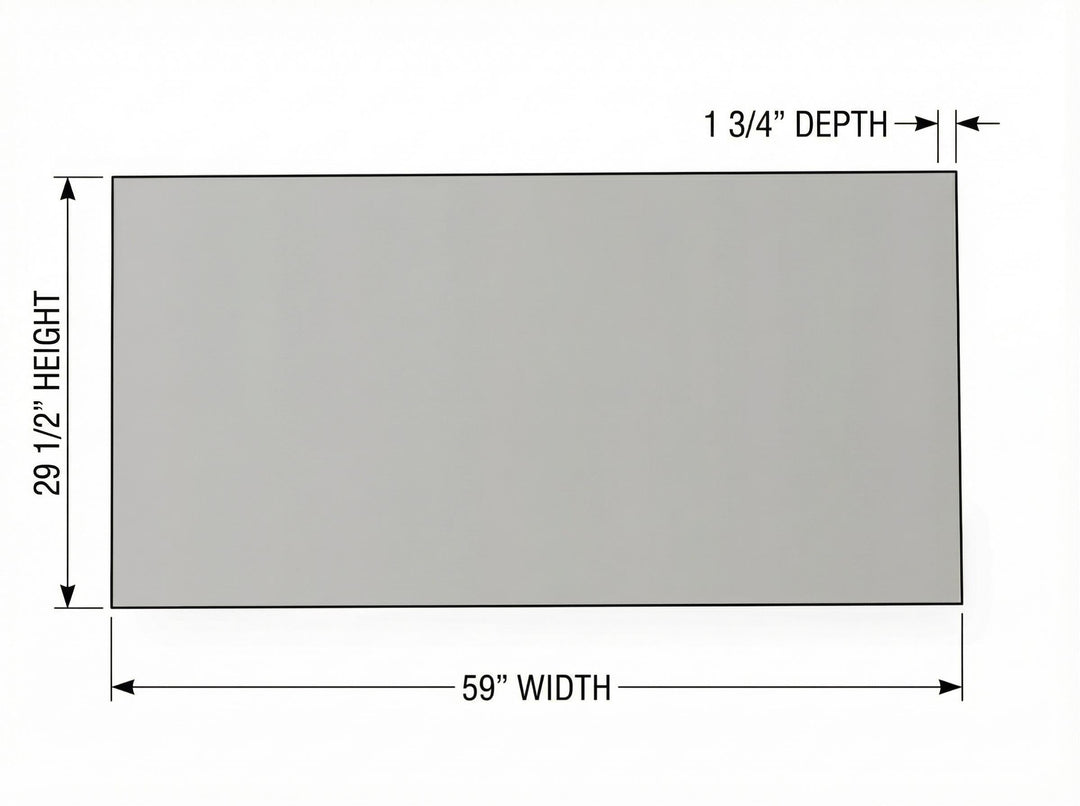 Ocala 60" LED Bathroom Mirror in Matte Black