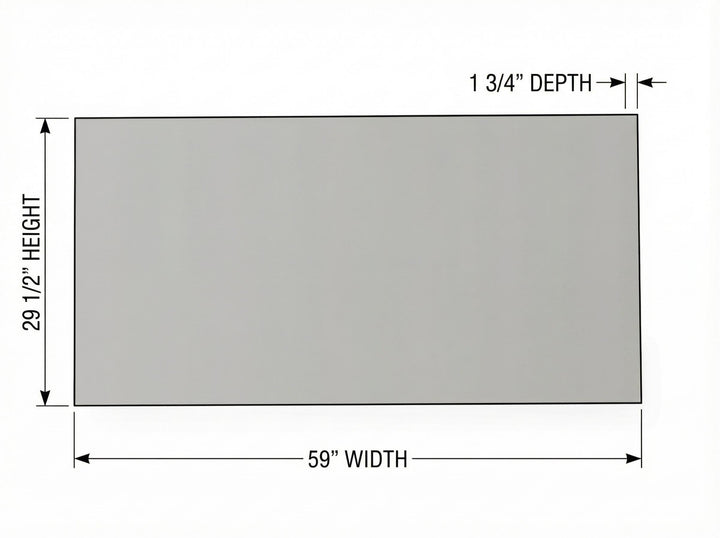 Ocala 60" LED Bathroom Mirror in Matte Black