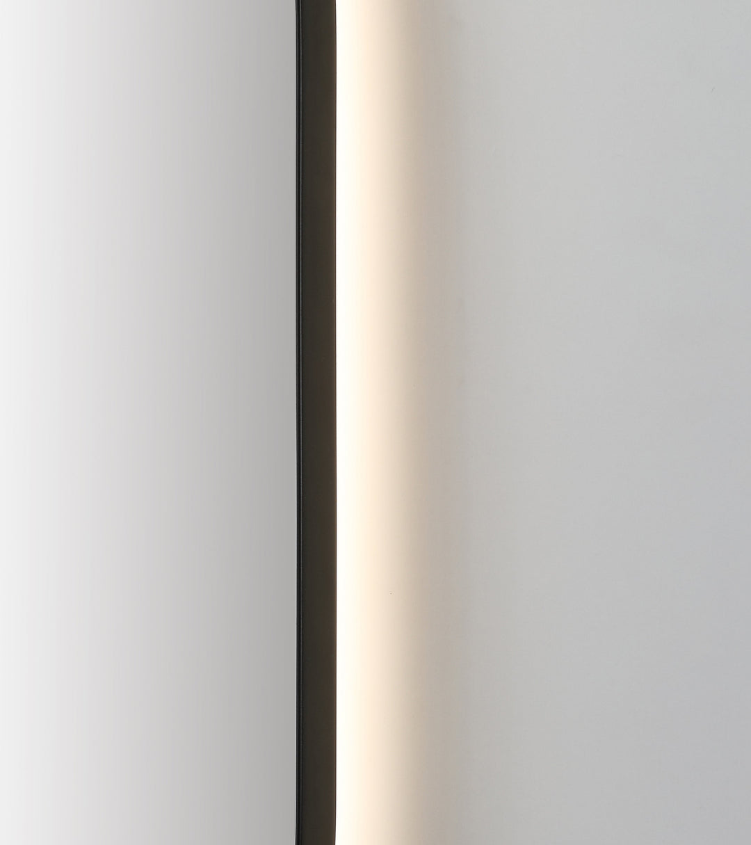 Shell 24" LED Bathroom Mirror in Matte Black, Anti-Fog
