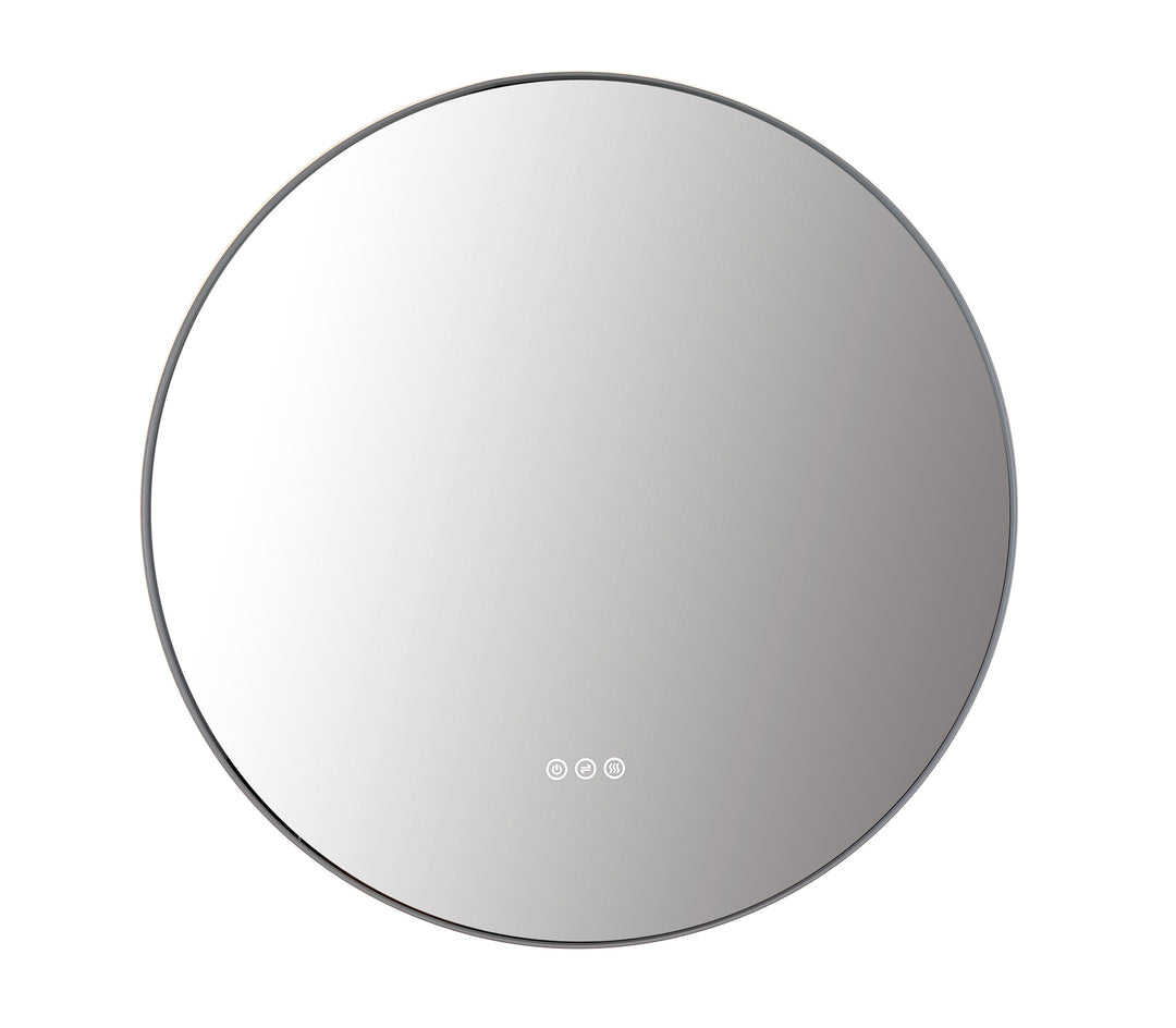 Shell 30" LED Bathroom Mirror in Matte White, Anti-Fog | ANVE Kitchen & Bath