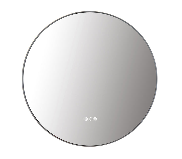 Shell 30" LED Bathroom Mirror in Matte White, Anti-Fog | ANVE Kitchen &amp; Bath