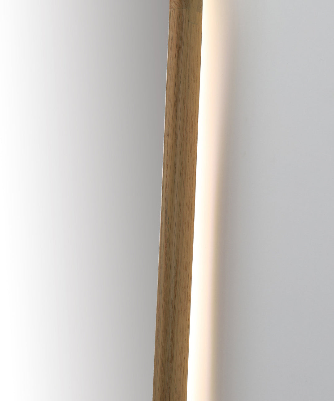 Zen 24" LED Bathroom Mirror in Pecan Oak, Anti-Fog