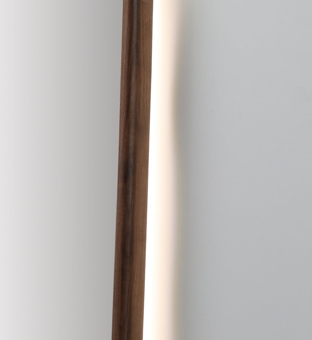 Zen 24" LED Bathroom Mirror in Walnut, Anti-Fog