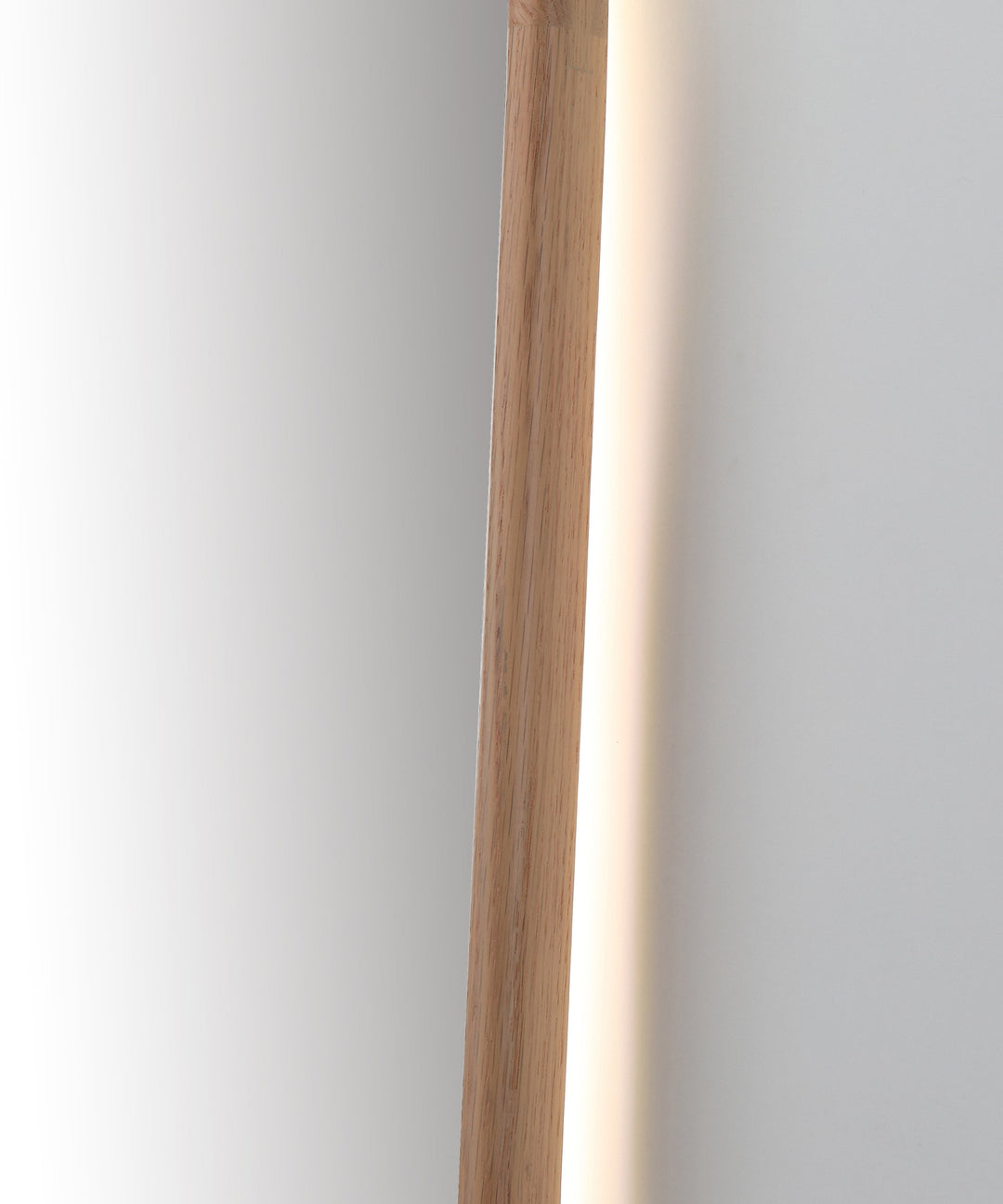 Zen 24" LED Bathroom Mirror in Whitewash Oak, Anti-Fog