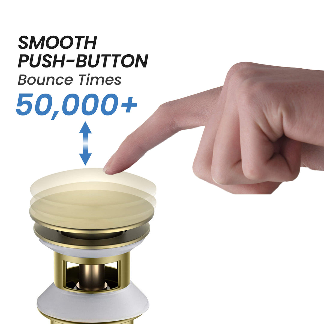 Pop-Up Drain Stopper with Overflow