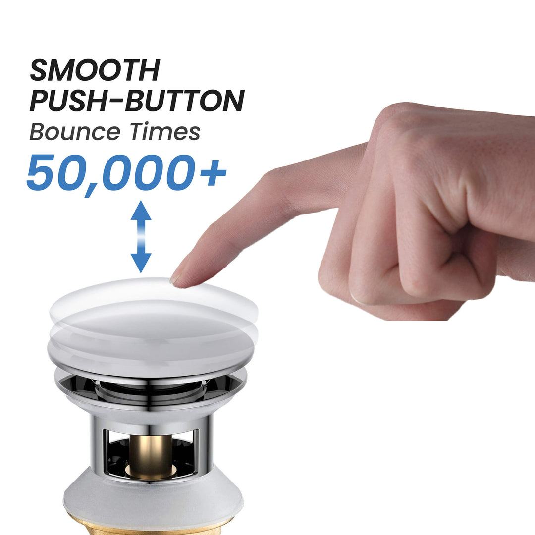 Pop-Up Drain Stopper with Overflow