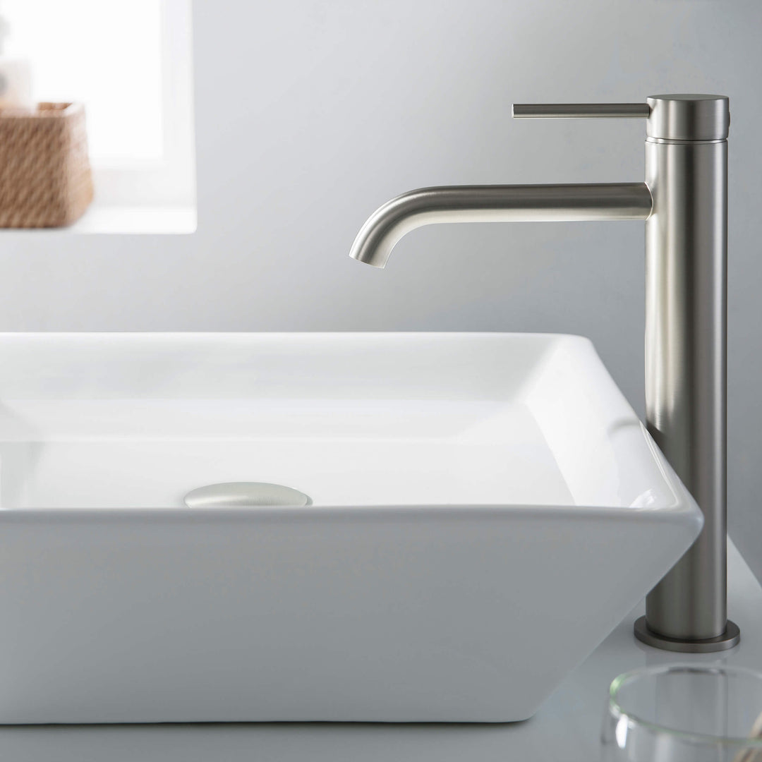 Bathroom Sink Pop-Up Drain Stopper, Full Cover Without Overflow