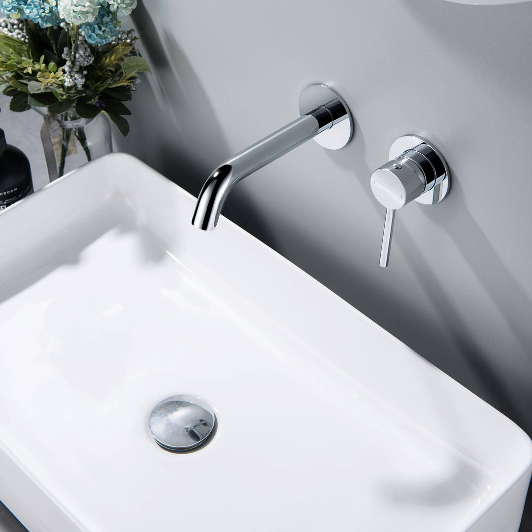 Bathroom Sink Pop-Up Drain Stopper, Full Cover Without Overflow