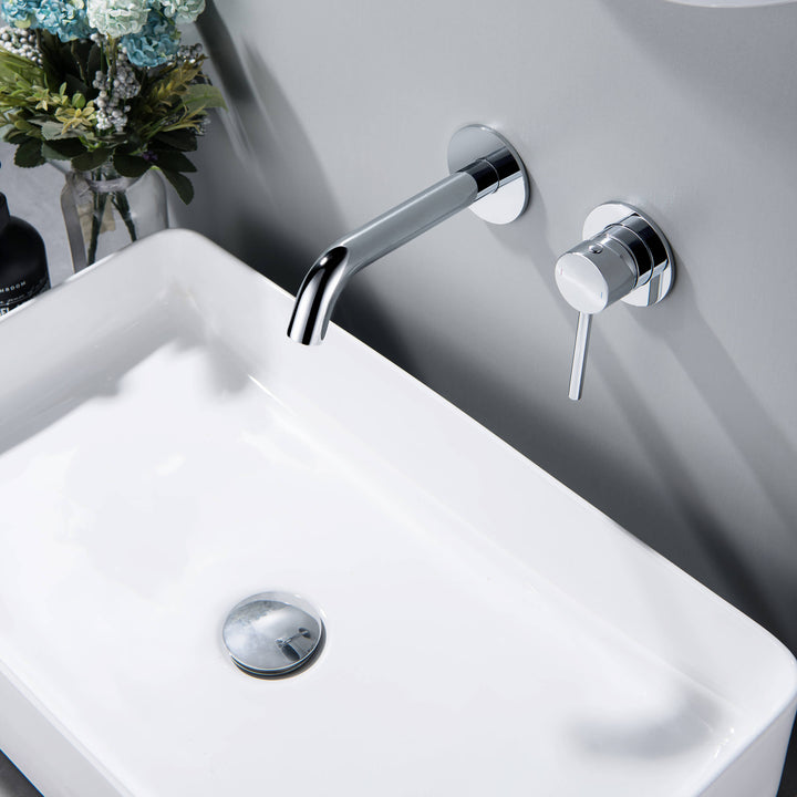 Bathroom Sink Pop-Up Drain Stopper, Full Cover Without Overflow