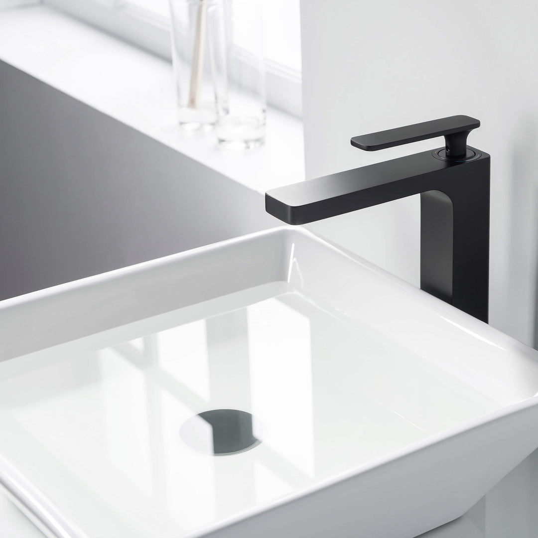 Bathroom Sink Pop-Up Drain Stopper, Full Cover Without Overflow