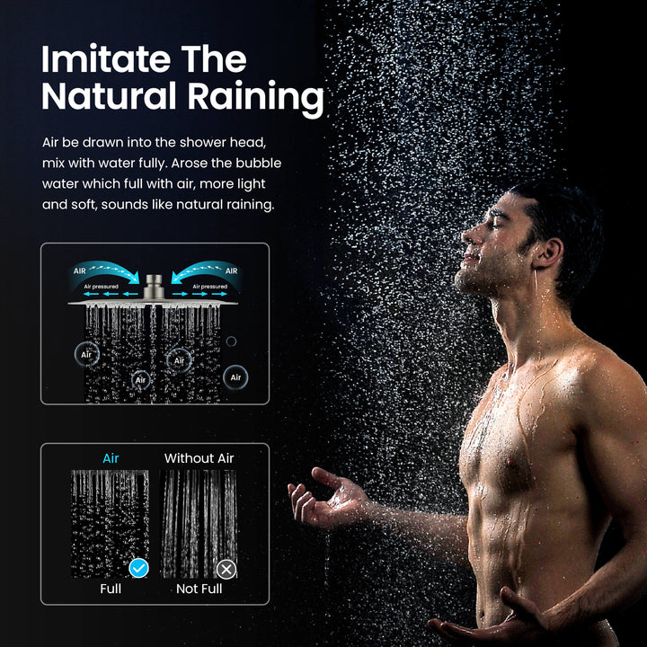 Quadra 10" Ultra-Thin Metal Rain Shower Head