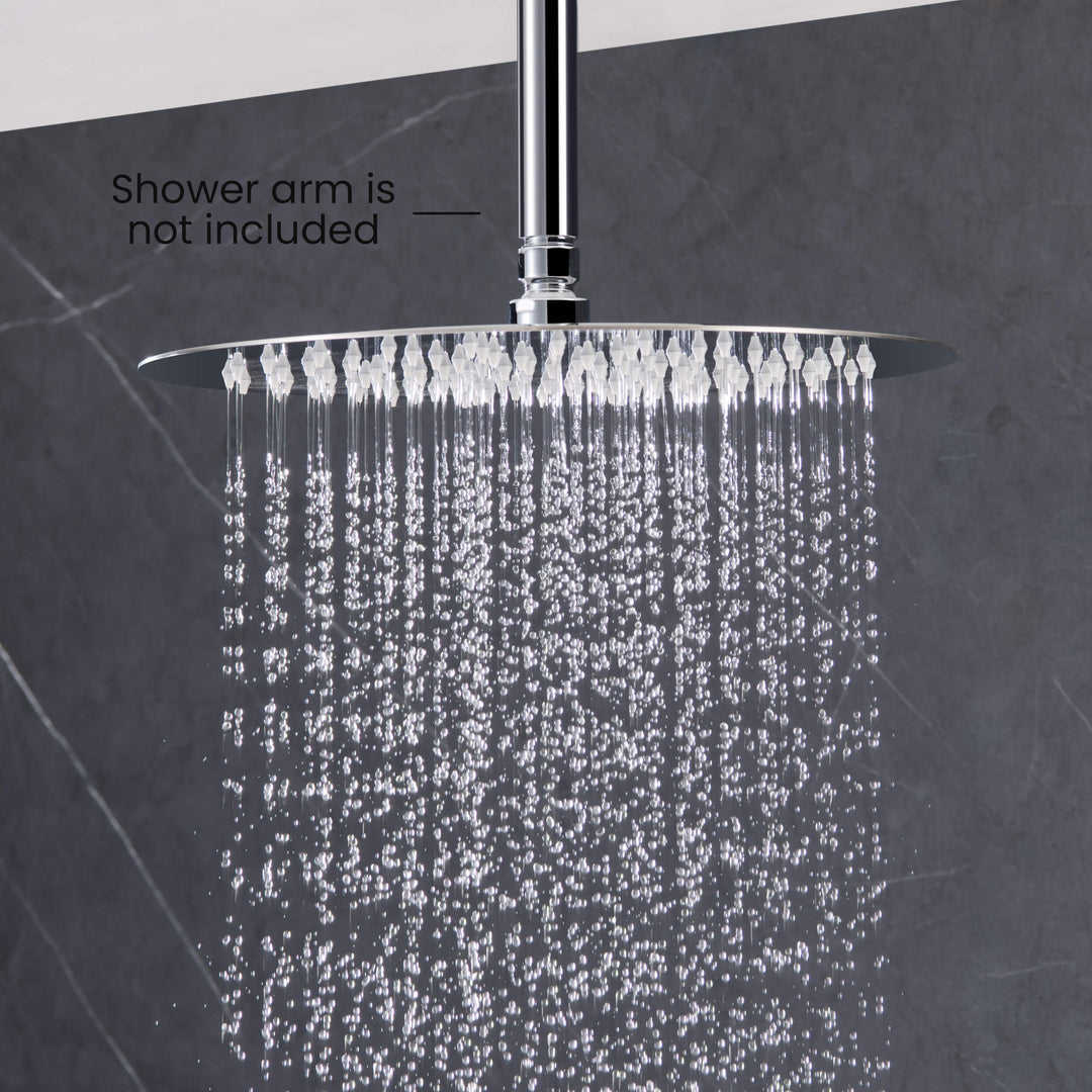 Halo 12" Metal Ultra-Thin Profile Rain Shower Head