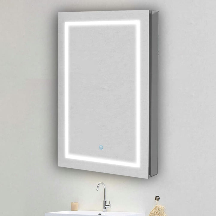 Royale Plus 24" x 30" Right Hinge LED Medicine Cabinet | ANVE Kitchen &amp; Bath
