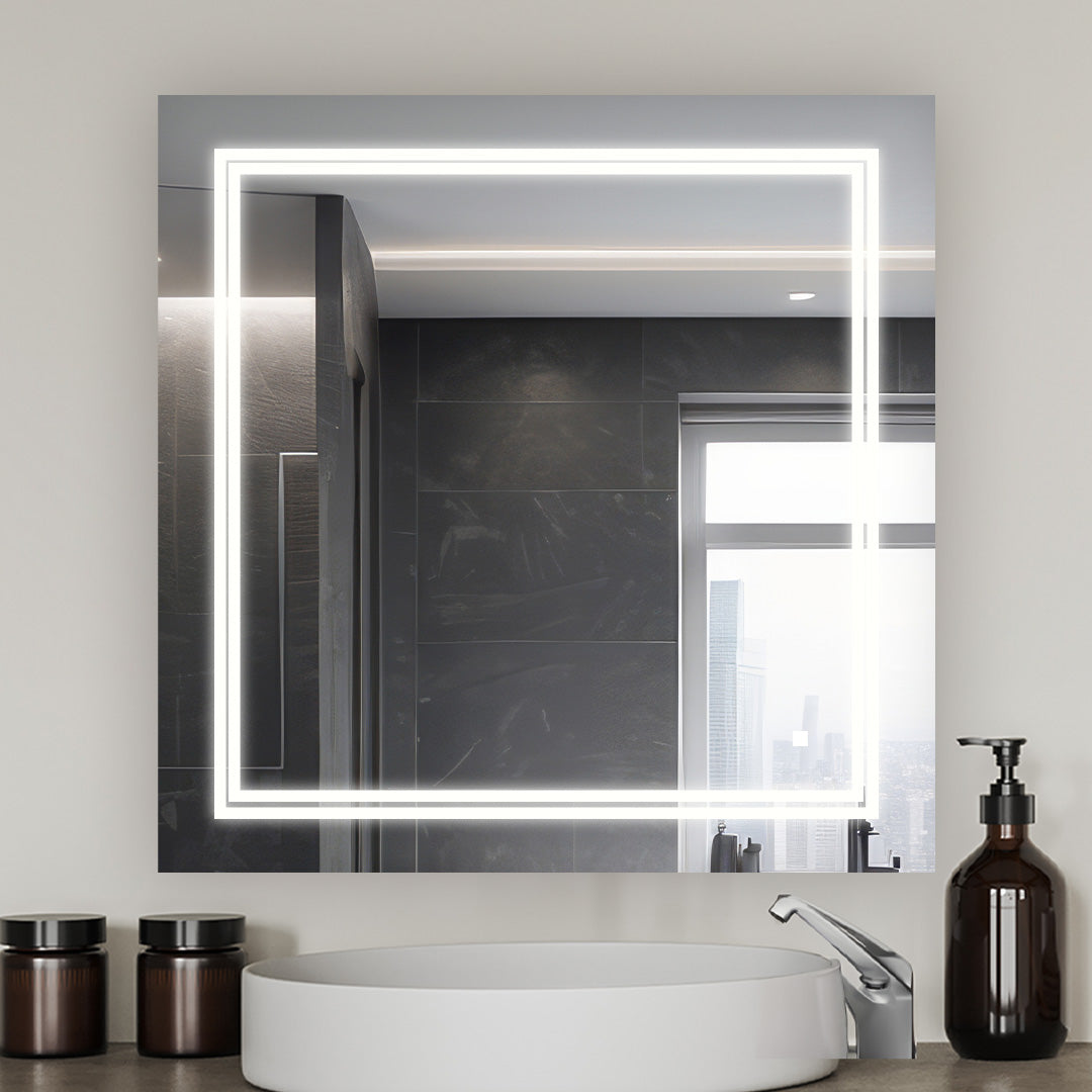 Soho 30" x 30" LED Bathroom Mirror, Anti-Fog