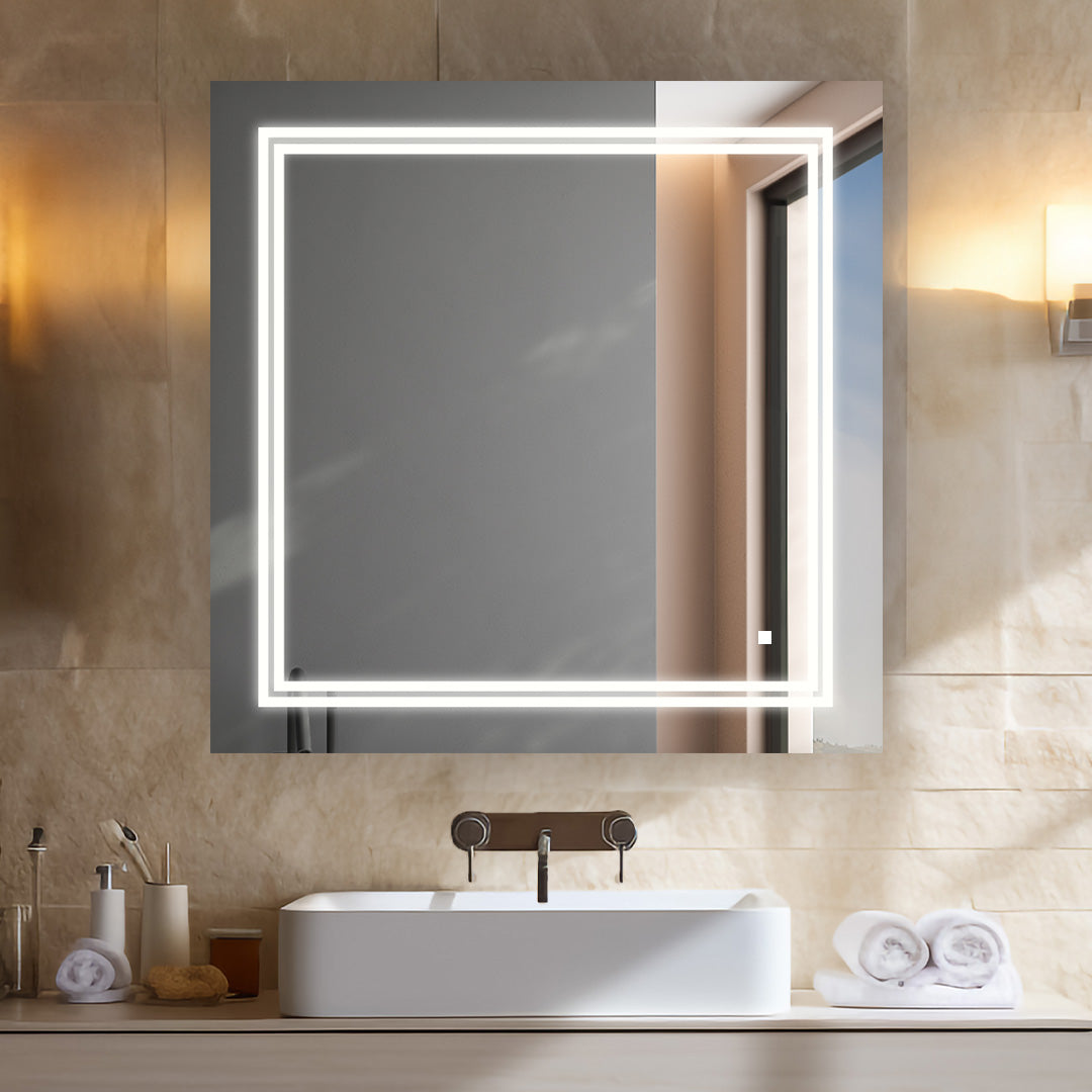 Soho 36" x 36" LED Bathroom Mirror, Anti-Fog