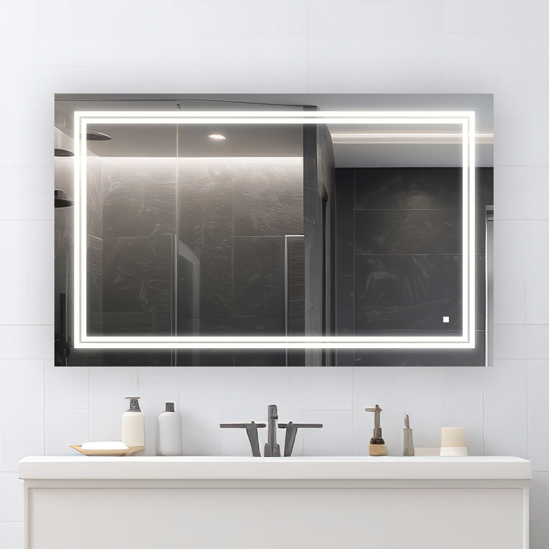 Soho 40" x 36" LED Bathroom Mirror, Anti-Fog