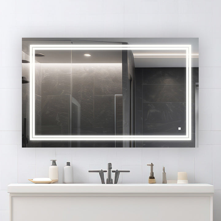 Soho 40" x 36" LED Bathroom Mirror, Anti-Fog