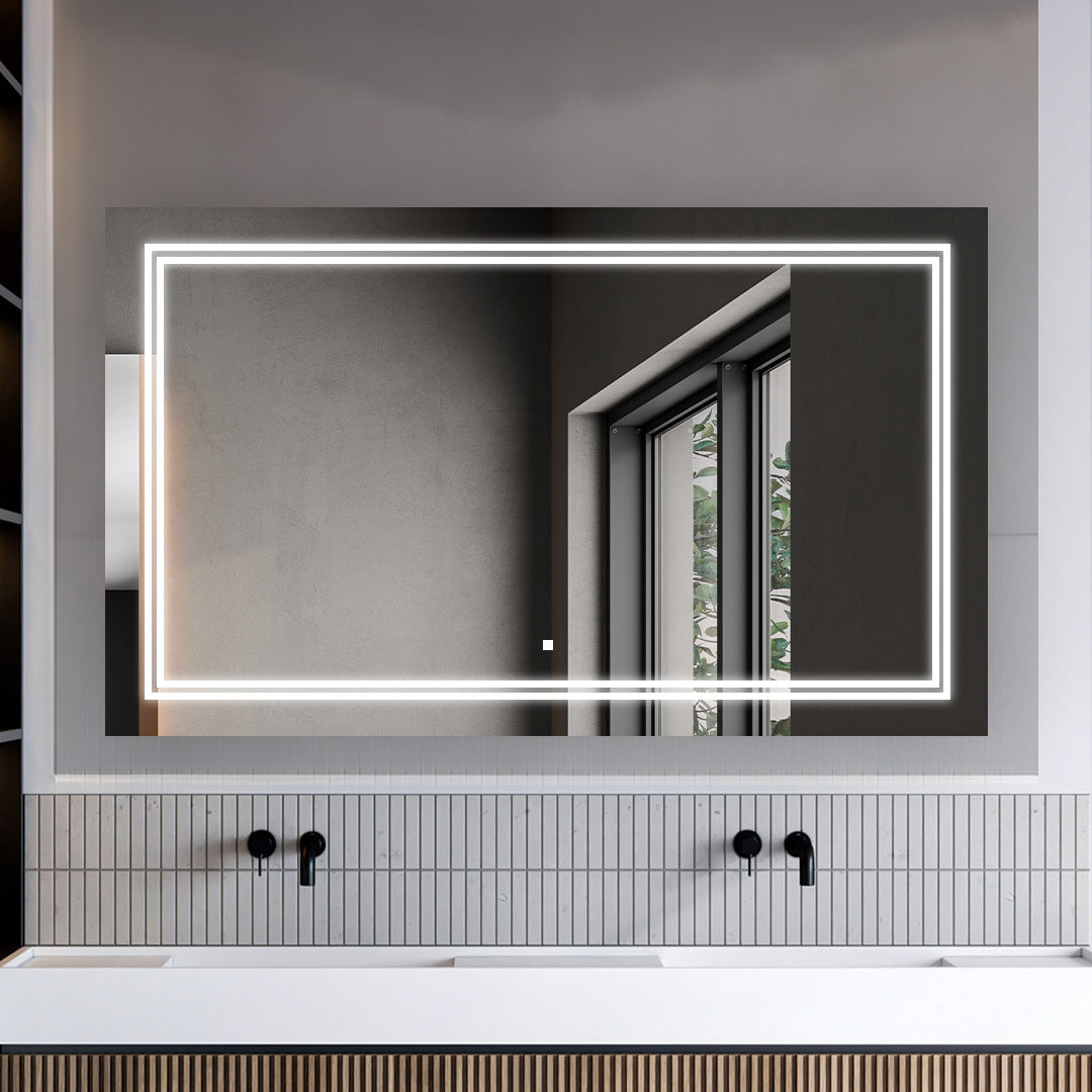 Soho 72" x 36" LED Bathroom Mirror, Anti-Fog