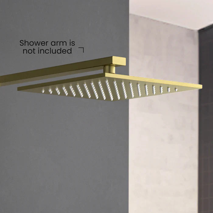 Quadra 10" Thin-Profile Metal Rain Shower Head, 1.75 GPM