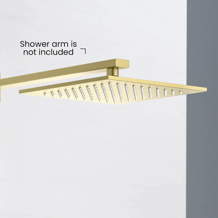 Quadra 10" Thin-Profile Metal Rain Shower Head, 1.75 GPM