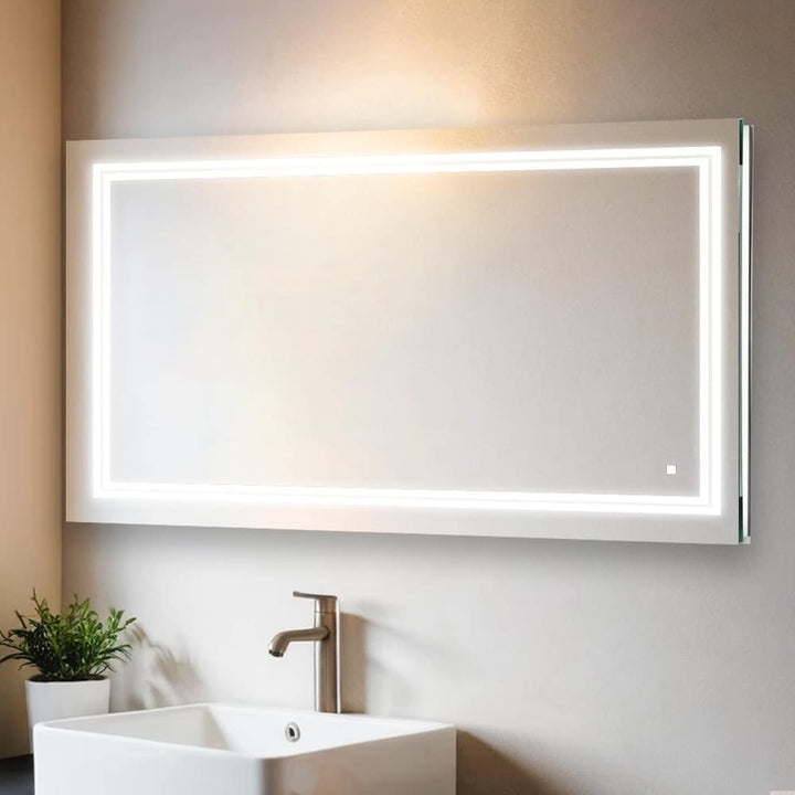 Soho 40" x 36" LED Bathroom Mirror, Anti-Fog | ANVE Kitchen &amp; Bath