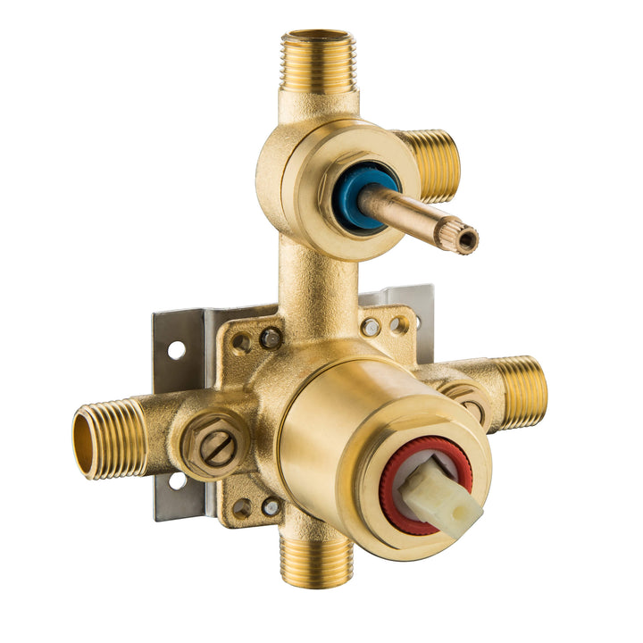 3-Function Pressure-Balance Shower Rough-In Valve with Cartridge | ANVE Kitchen &amp; Bath