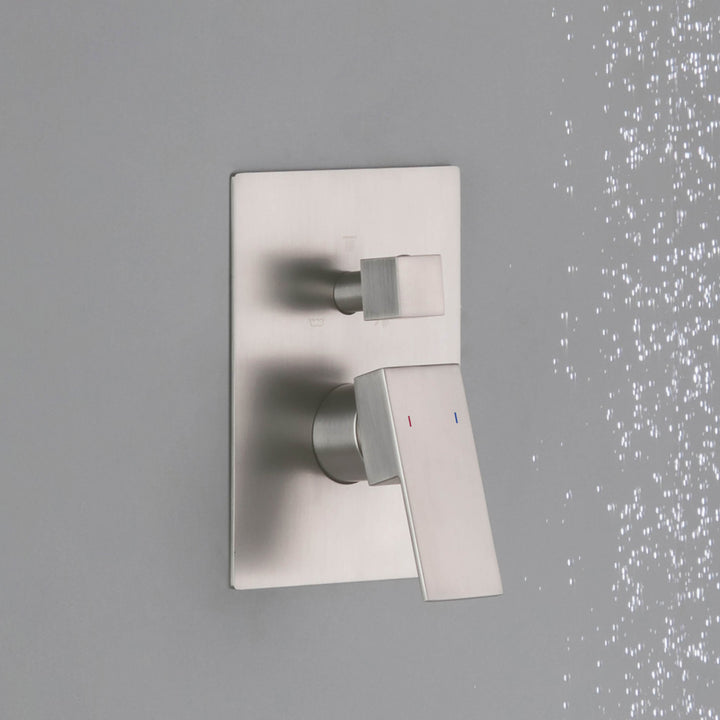 Quadro 3-Function Rough-In Valve Trim Plate