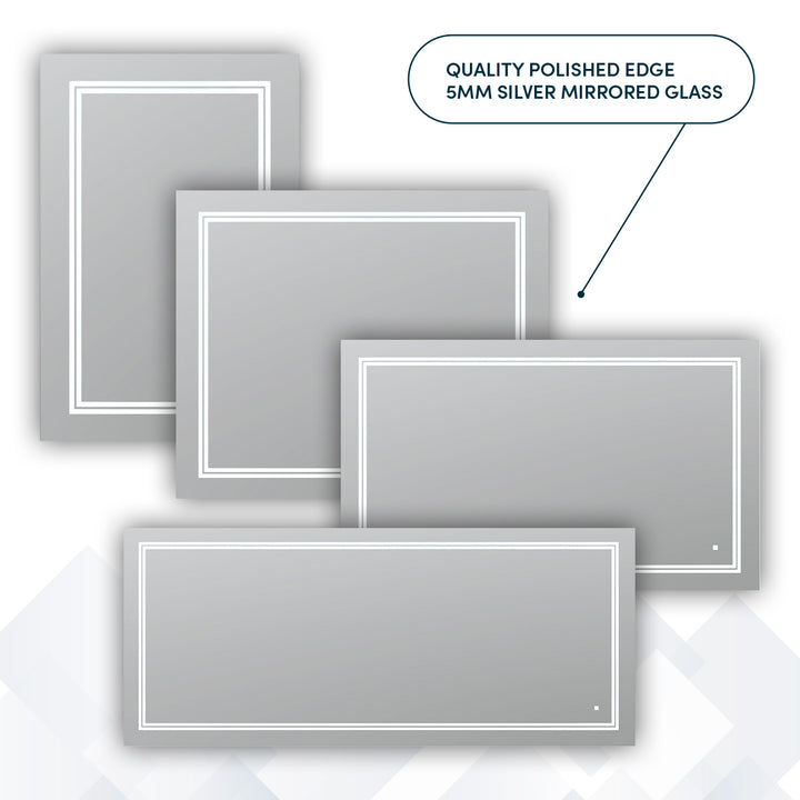 Soho 24" x 30" LED Bathroom Mirror, Anti-Fog