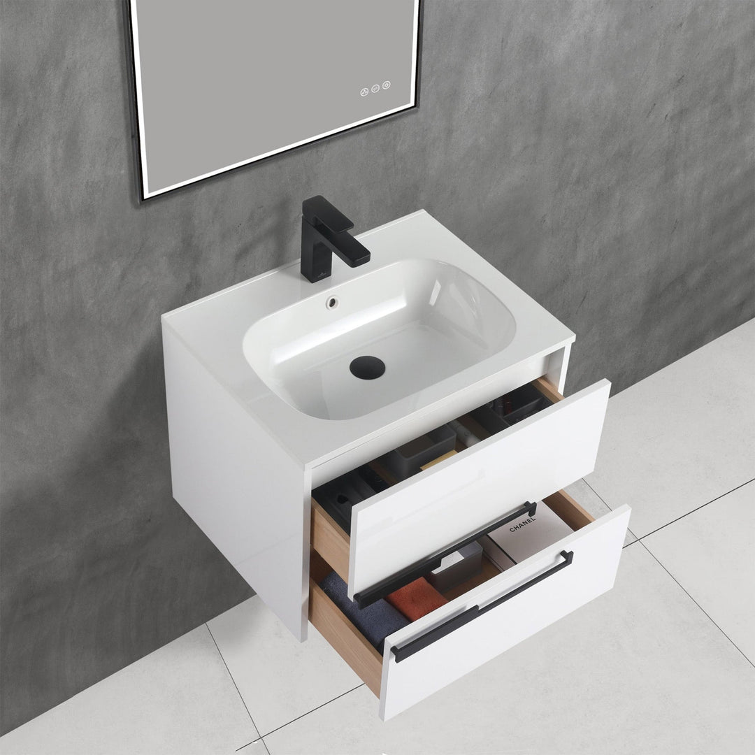 Brest Wall-Mounted Bathroom Vanity with Sink