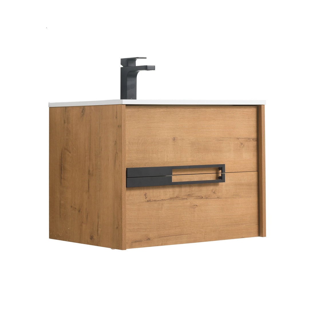 Brest Wall-Mounted Bathroom Vanity with Sink