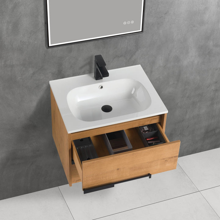 Brest Wall-Mounted Bathroom Vanity with Sink