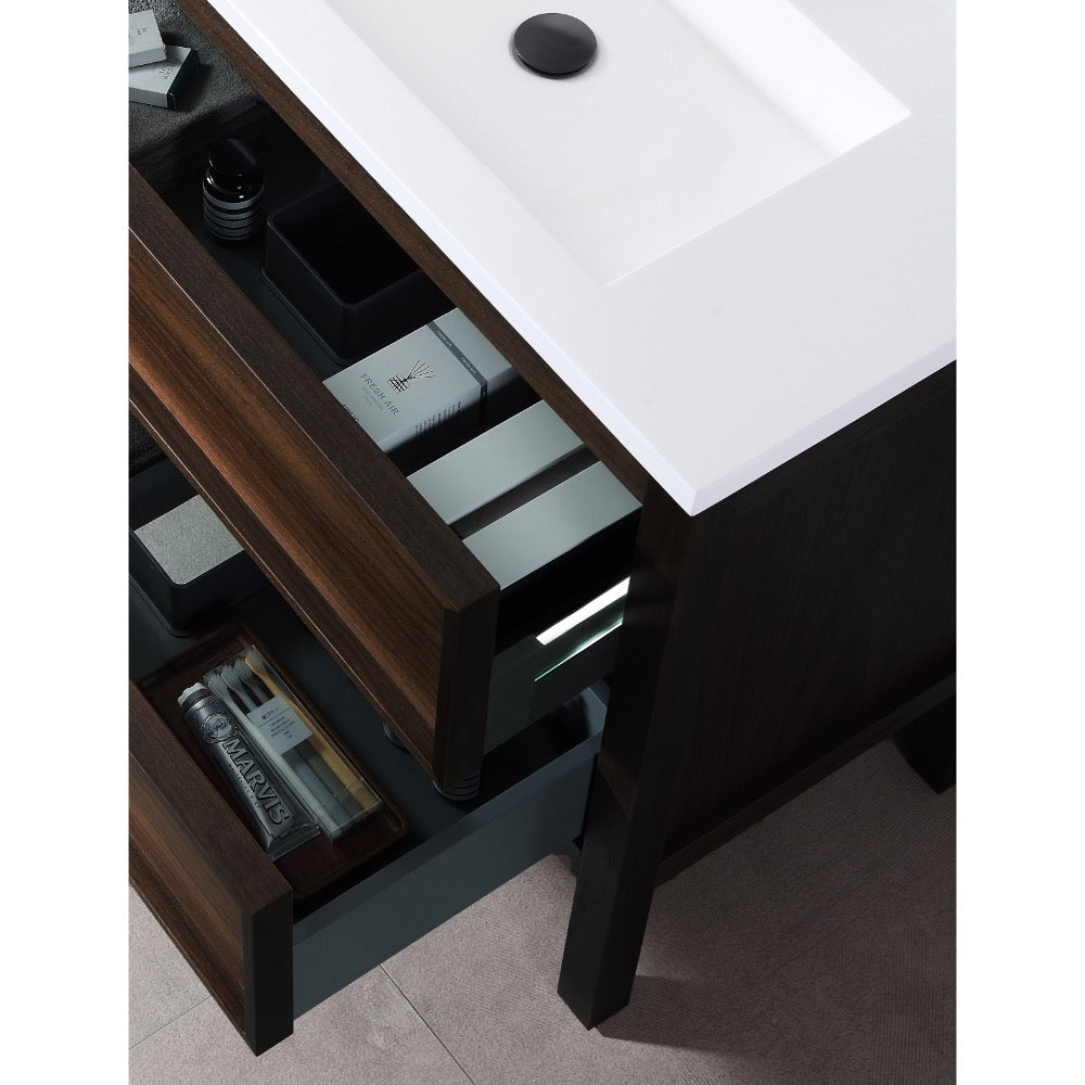 Annecy 55" Double Sink Freestanding Bathroom Vanity with Top
