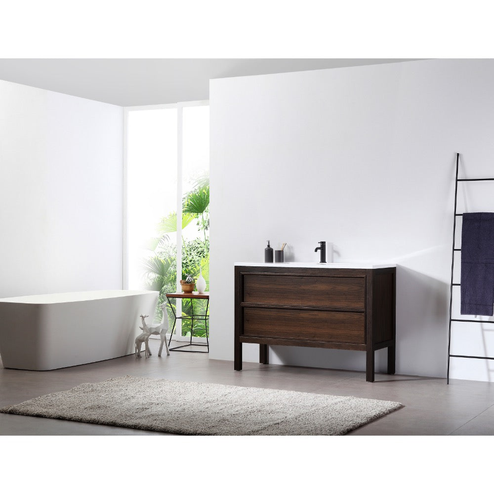 Annecy 55" Double Sink Freestanding Bathroom Vanity with Top