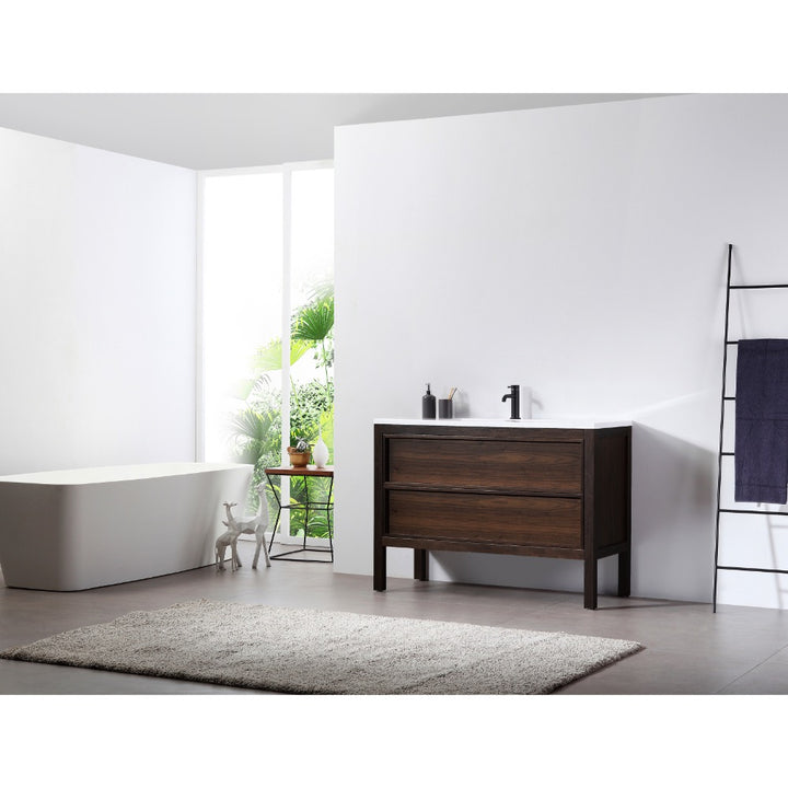 Annecy 55" Double Sink Freestanding Bathroom Vanity with Top