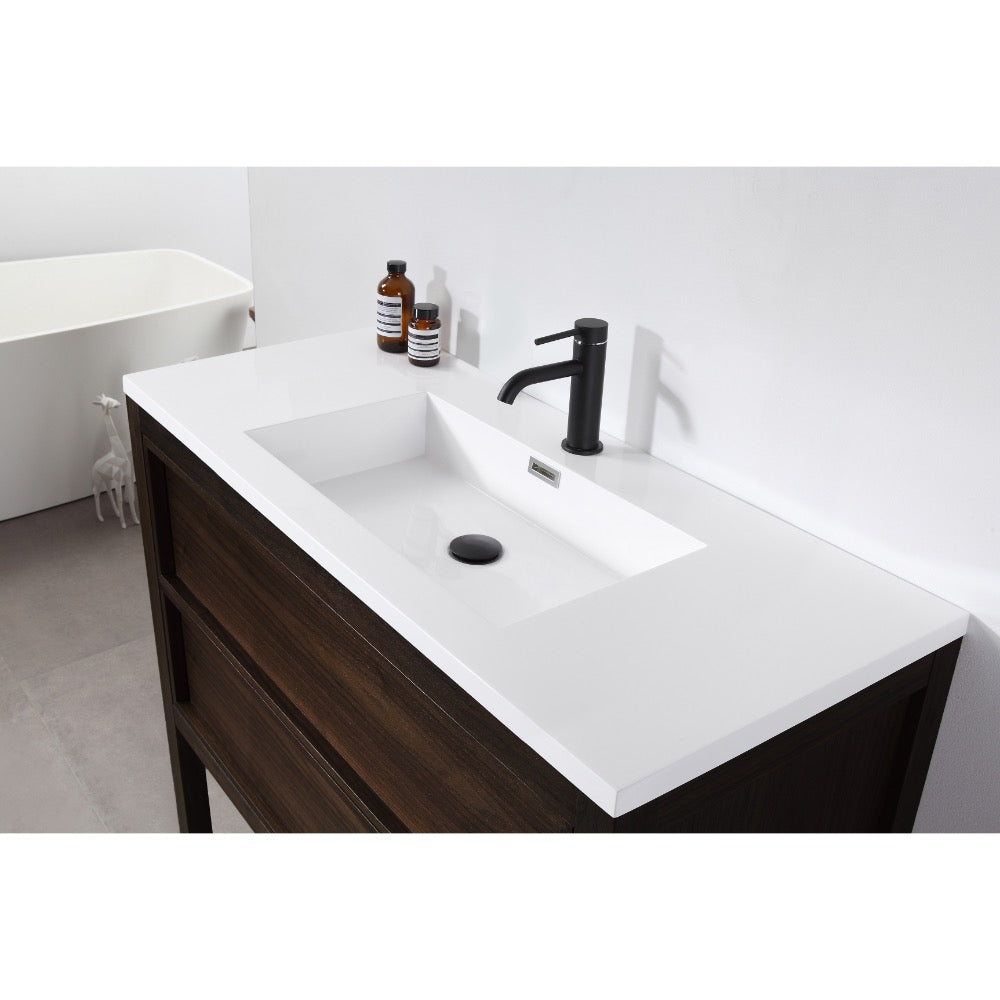 Annecy 55" Double Sink Freestanding Bathroom Vanity with Top
