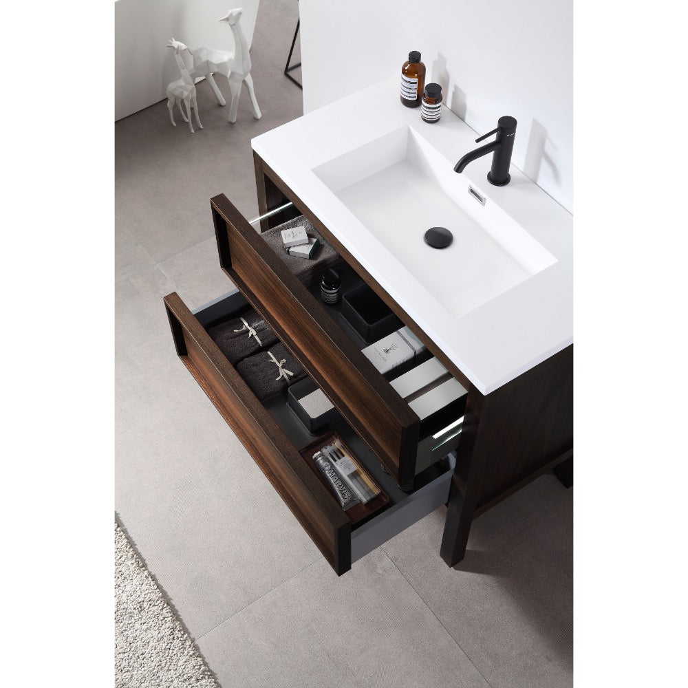 Annecy 55" Double Sink Freestanding Bathroom Vanity with Top