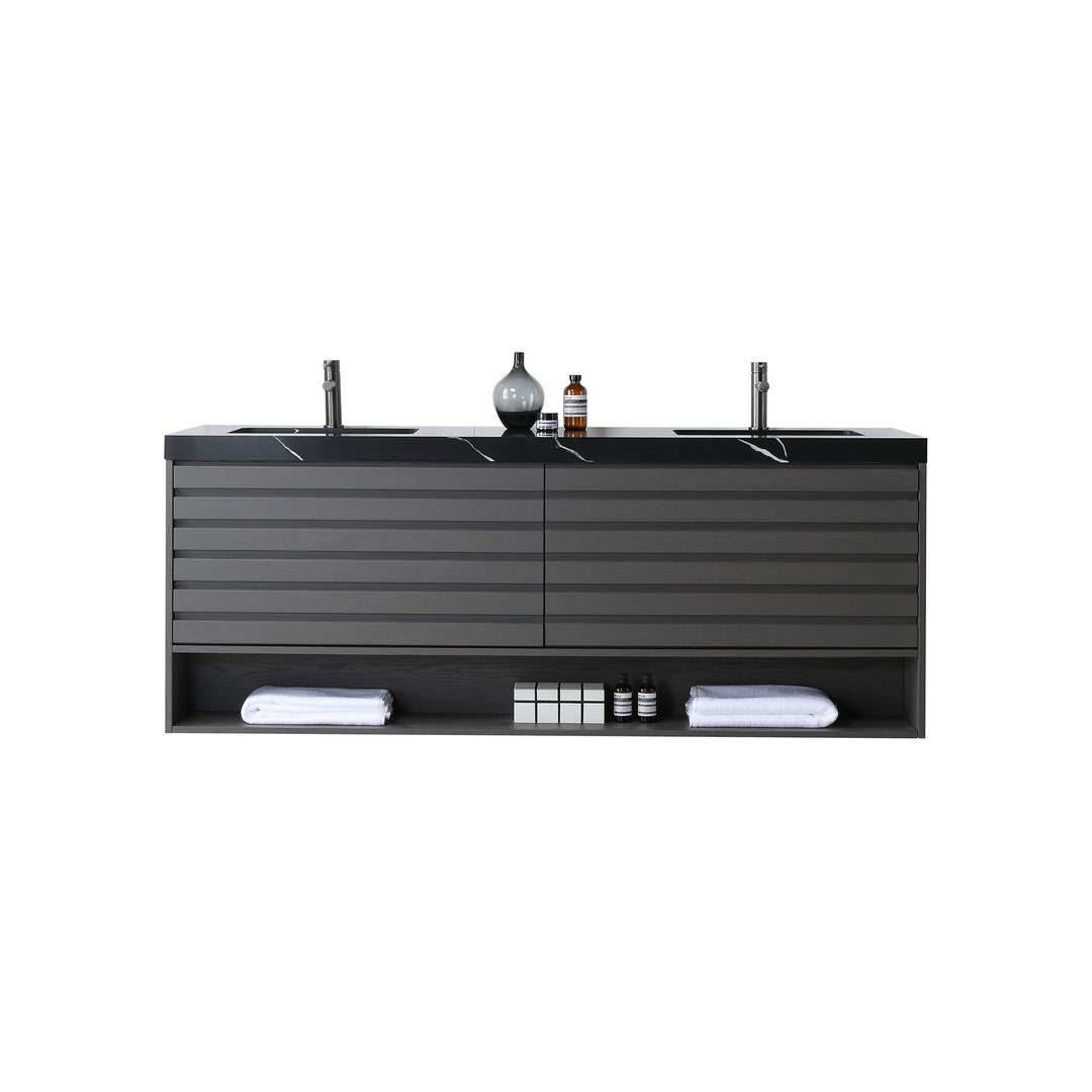 VAR|72 Inch|Charcoal|Black Quartz