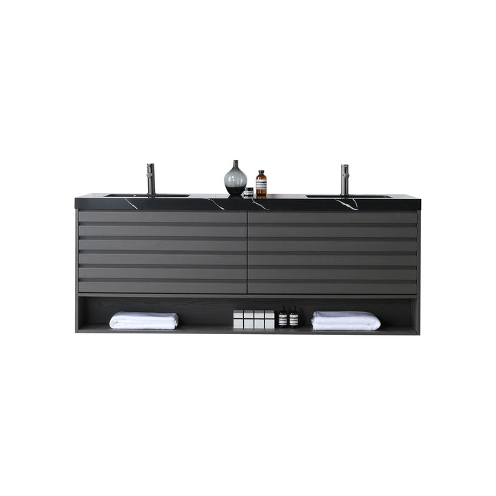 VAR|72 Inch|Charcoal|Black Quartz