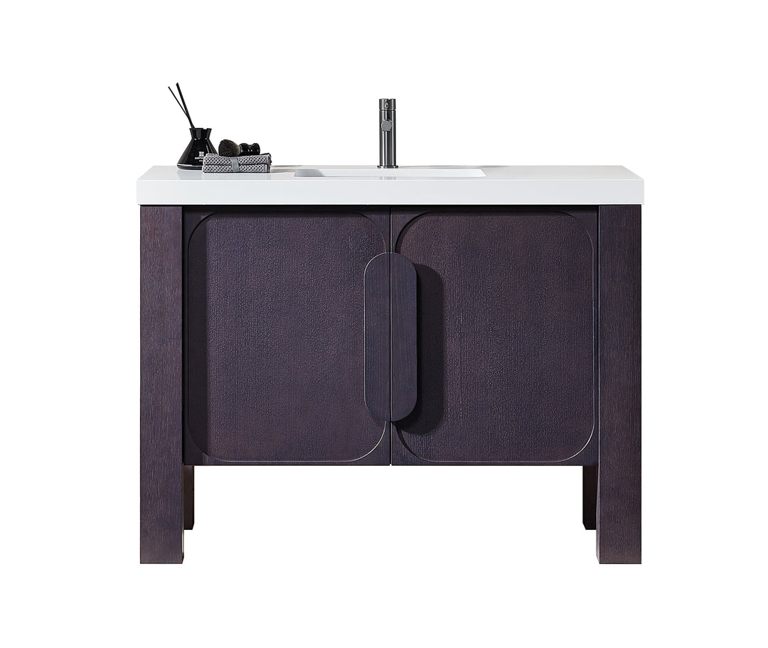 Munich 48" Espresso Oak freestanding bathroom vanity
