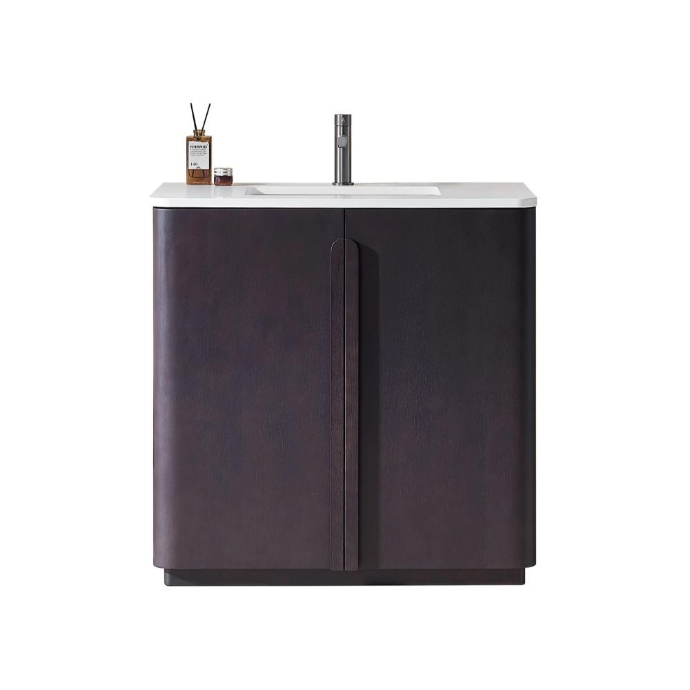 Parma 36" Freestanding Bathroom Vanity with White Quartz Top