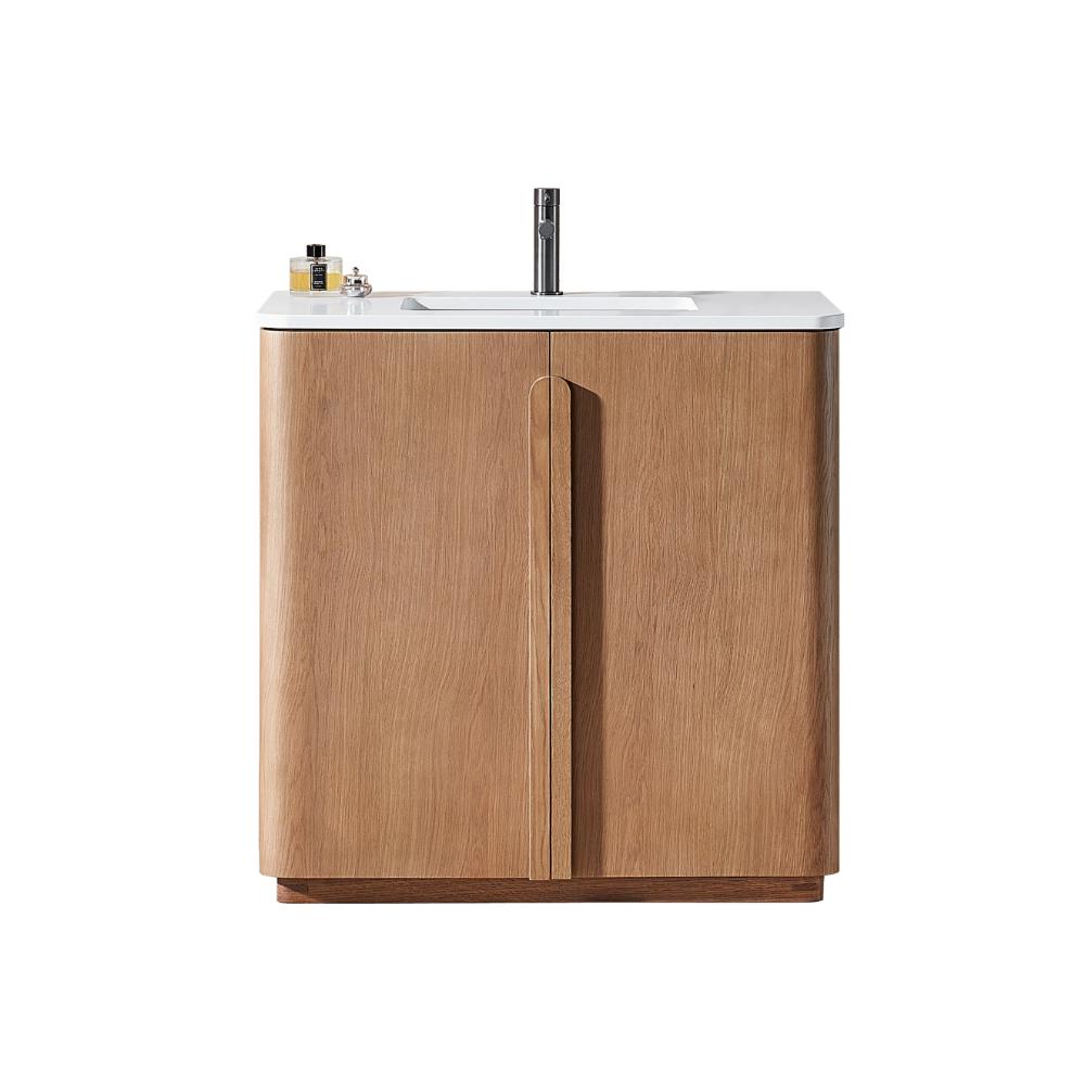 Parma 36" Freestanding Bathroom Vanity with White Quartz Top