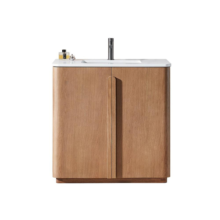 Parma 36" Freestanding Bathroom Vanity with White Quartz Top