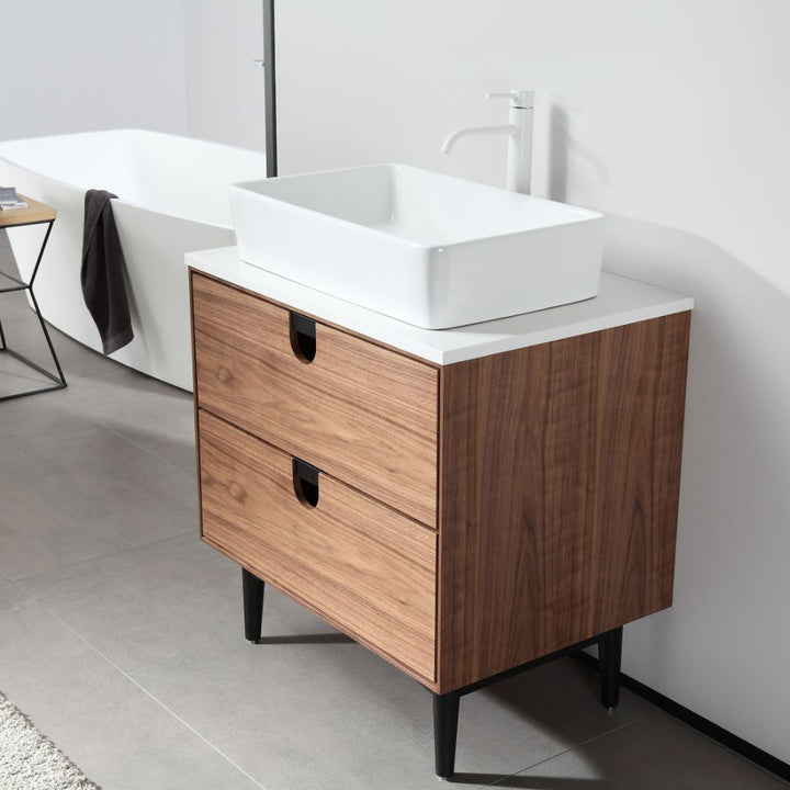 Portree 30" Freestanding Bathroom Vanity with Vessel Sink