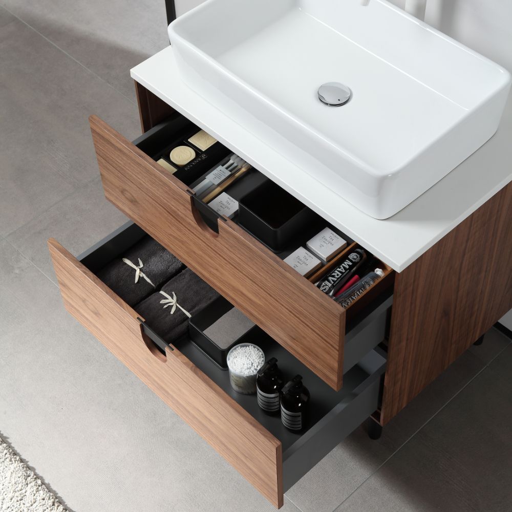 Portree 30" Freestanding Bathroom Vanity with Vessel Sink