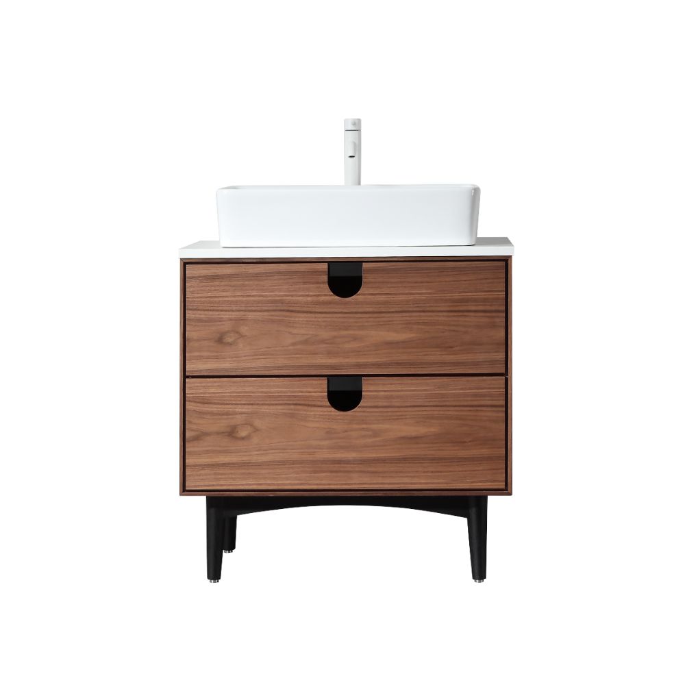 Portree 30" Freestanding Bathroom Vanity with Vessel Sink