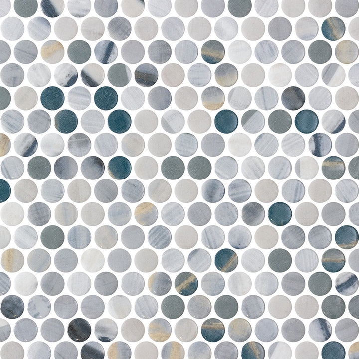 Vetro Round Glass Mosaic Tile