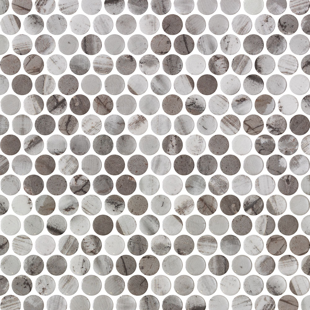 Vetro Round Glass Mosaic Tile