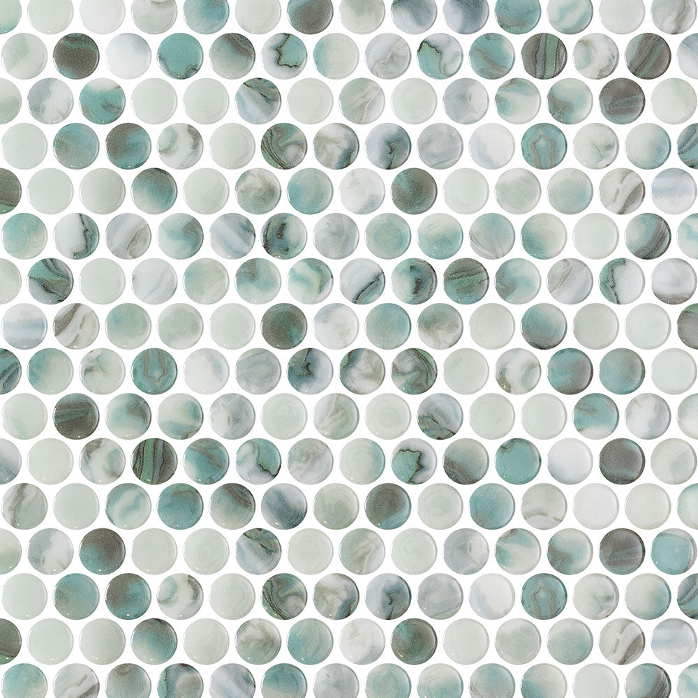 Vetro Round Glass Mosaic Tile
