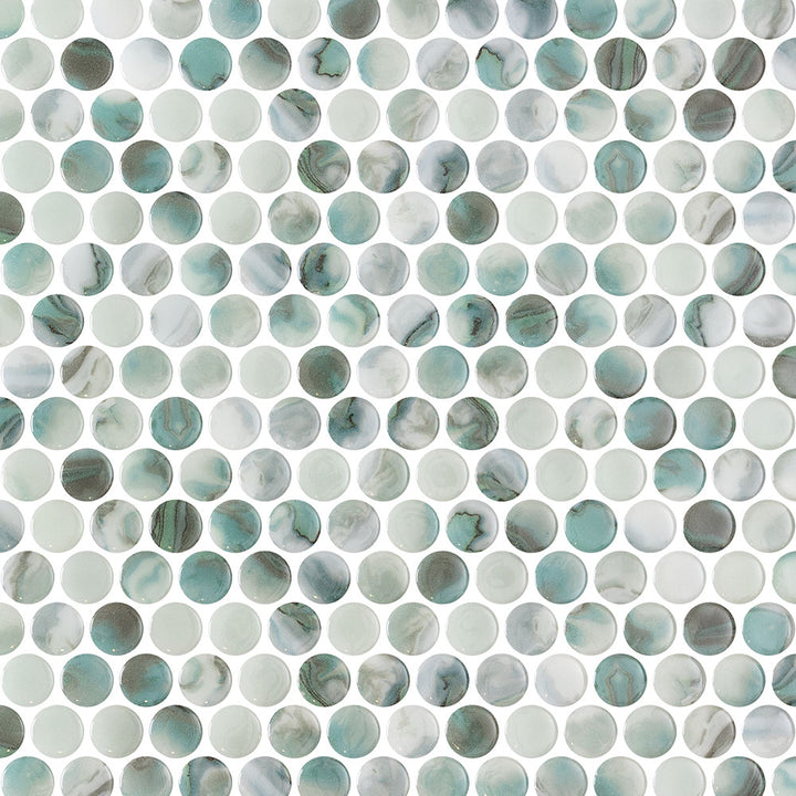 Vetro Round Glass Mosaic Tile