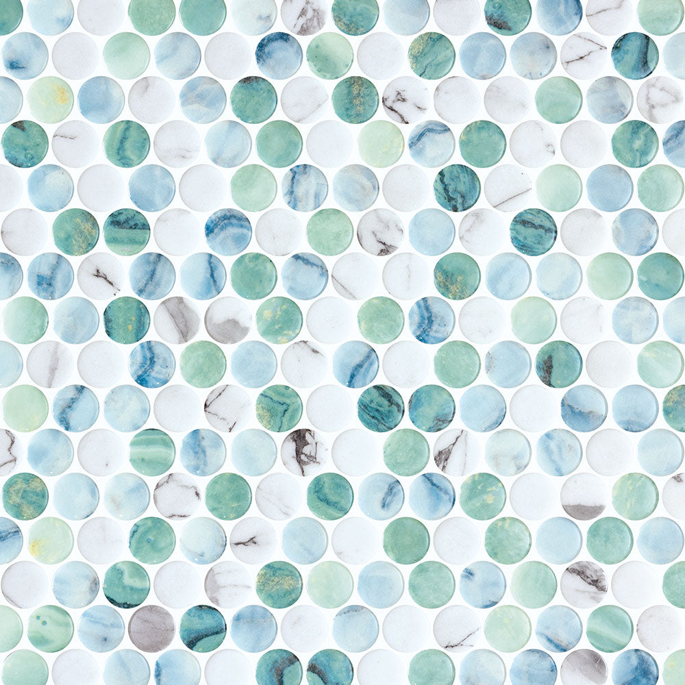 Vetro Round Glass Mosaic Tile
